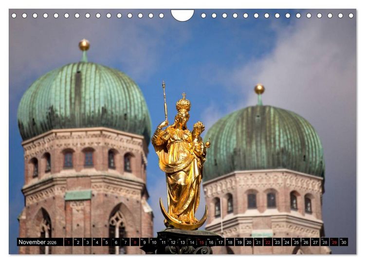 Produktbild: Landeshauptstadt M&uuml;nchen (Wandkalender 2026 DIN A4 quer), CALVENDO Monatskalender