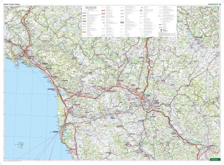 Produktbild: Freytag & berndt Stra&szlig;enkarte Toskana 1:150.000