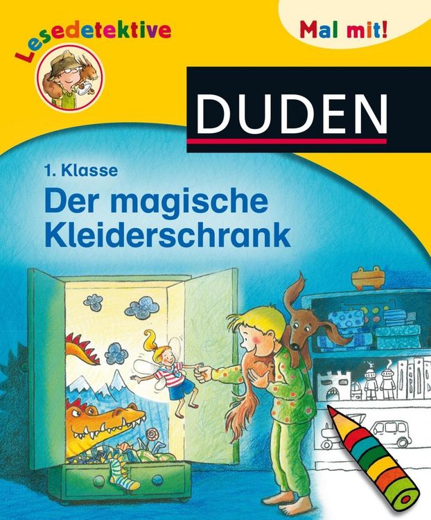 Produktbild: Lesedetektive Mal mit: Der magische Kleiderschrank, 1. Klasse