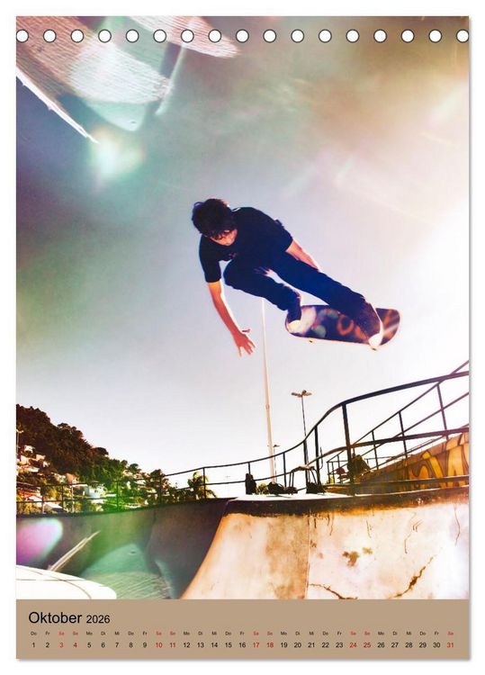 Produktbild: Skateboarding - einfach Spa&szlig; (Tischkalender 2026 DIN A5 hoch), CALVENDO Monatskalender