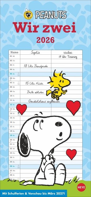 Produktbild: Peanuts Planer Wir zwei 2026