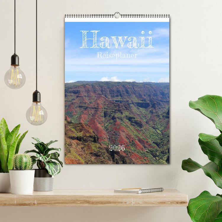 Produktbild: Hawaii - Reiseplaner (Wandkalender 2026 DIN A2 hoch), CALVENDO Monatskalender
