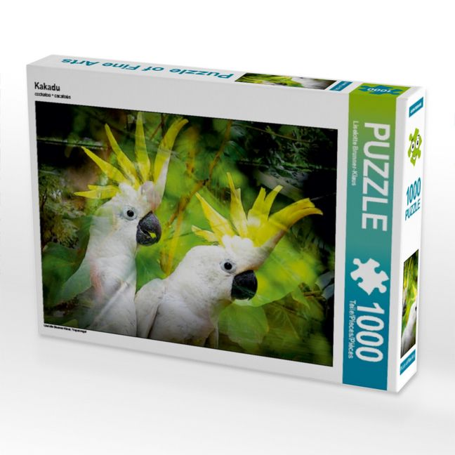 Produktbild: CALVENDO Puzzle Kakadu 1000 Teile Puzzle quer | 1000 Teile Lege-Gr&ouml;&szlig;e 64 &times; 48 cm Foto-Puzzle f&uuml;r gl&uuml;ckliche Stunden