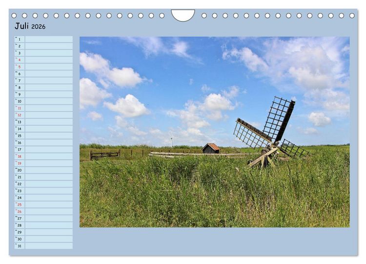 Produktbild: Faszinierendes Friesland (Wandkalender 2026 DIN A4 quer), CALVENDO Monatskalender