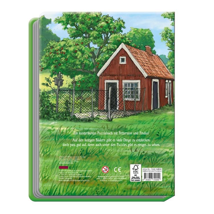 Produktbild: Tr&ouml;tsch Pettersson und Findus Puzzlebuch