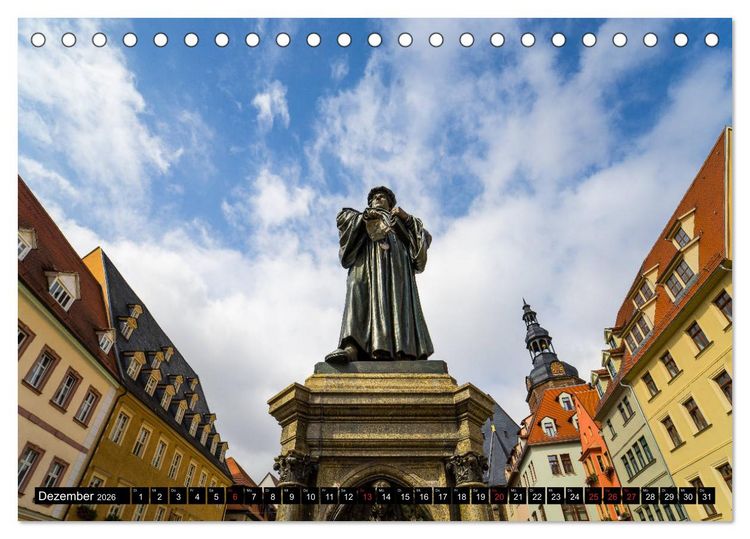 Produktbild: Lutherstadt Eisleben Impressionen (Tischkalender 2026 DIN A5 quer), CALVENDO Monatskalender