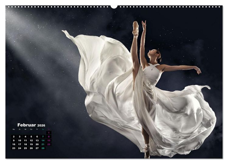 Produktbild: BALLETT - ein Hauch Magie (Wandkalender 2026 DIN A2 quer), CALVENDO Monatskalender