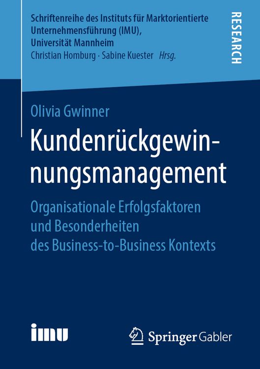 Produktbild: Kundenr&uuml;ckgewinnungsmanagement