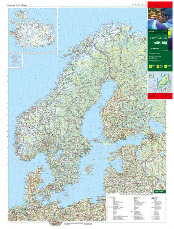 Produktbild: freytag & berndt Stra&szlig;enkarte Nordeuropa 1:2 Mio.