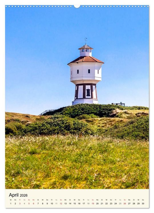Produktbild: LANGEOOG Strandspaziergang (Wandkalender 2026 DIN A2 hoch), CALVENDO Monatskalender