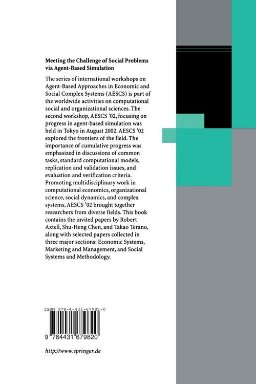 Produktbild: Meeting the Challenge of Social Problems via Agent-Based Simulation