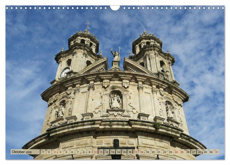 Produktbild: Von Porto nach Santiago de Compostela (Wandkalender 2026 DIN A3 quer), CALVENDO Monatskalender