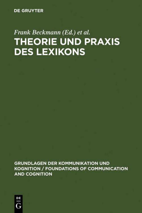 Produktbild: Theorie und Praxis des Lexikons