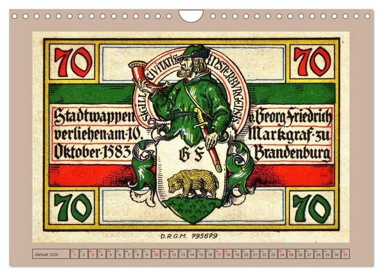 Produktbild: Gruss aus Insterburg - Historische Stadtansichten (Wandkalender 2026 DIN A4 quer), CALVENDO Monatskalender