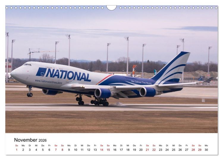 Produktbild: Boeing 747 Kalender (Wandkalender 2026 DIN A3 quer), CALVENDO Monatskalender
