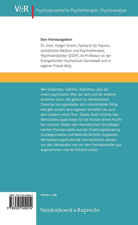 Produktbild: Das Mentalisierungskonzept in der Sozialen Arbeit