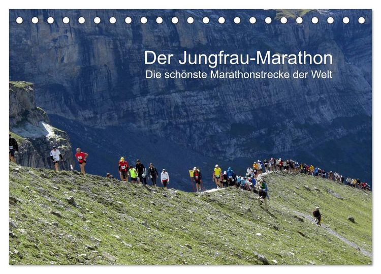 Produktbild: Der Jungfrau-Marathon (Tischkalender 2026 DIN A5 quer), CALVENDO Monatskalender