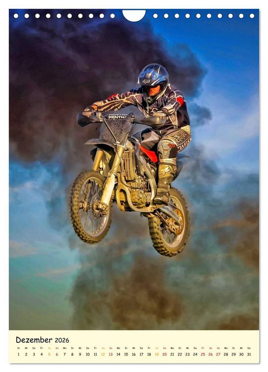Produktbild: Motocross - einfach cool (Wandkalender 2026 DIN A4 hoch), CALVENDO Monatskalender