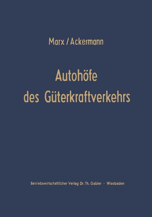 Produktbild: Autoh&ouml;fe des G&uuml;terkraftverkehrs