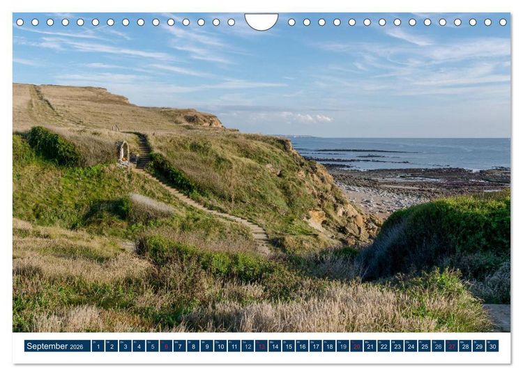 Produktbild: Normandie - raue K&uuml;sten, sanfte H&uuml;gel (Wandkalender 2026 DIN A4 quer), CALVENDO Monatskalender