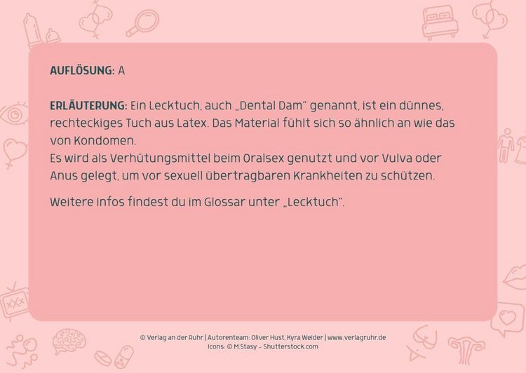 Produktbild: Das Sex-Quiz f&uuml;r Schule und Jugendarbeit