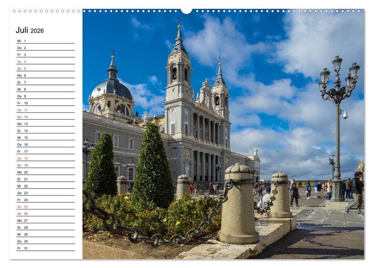 Produktbild: Metropole Madrid (Wandkalender 2026 DIN A2 quer), CALVENDO Monatskalender
