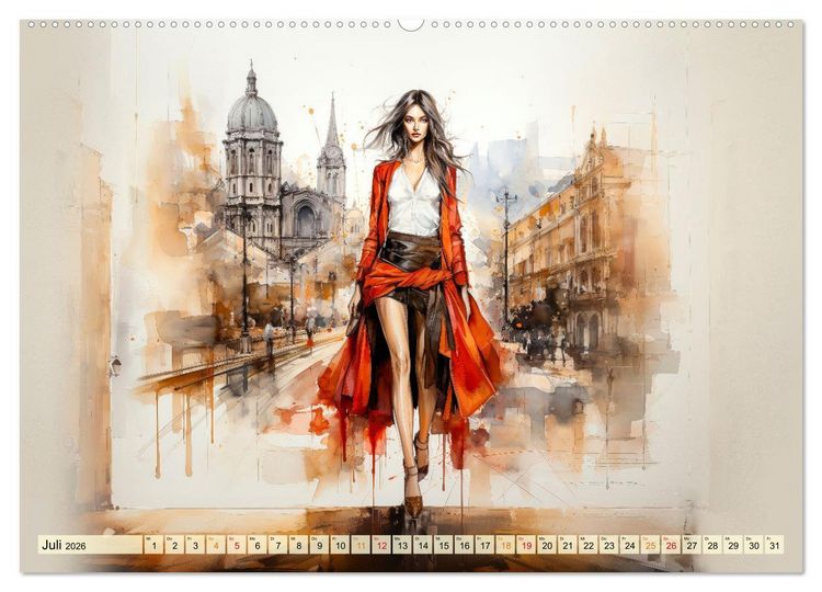 Produktbild: Mode Welt (Wandkalender 2026 DIN A2 quer), CALVENDO Monatskalender