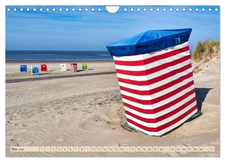 Produktbild: BORKUM Entdeckungen (Wandkalender 2026 DIN A4 quer), CALVENDO Monatskalender
