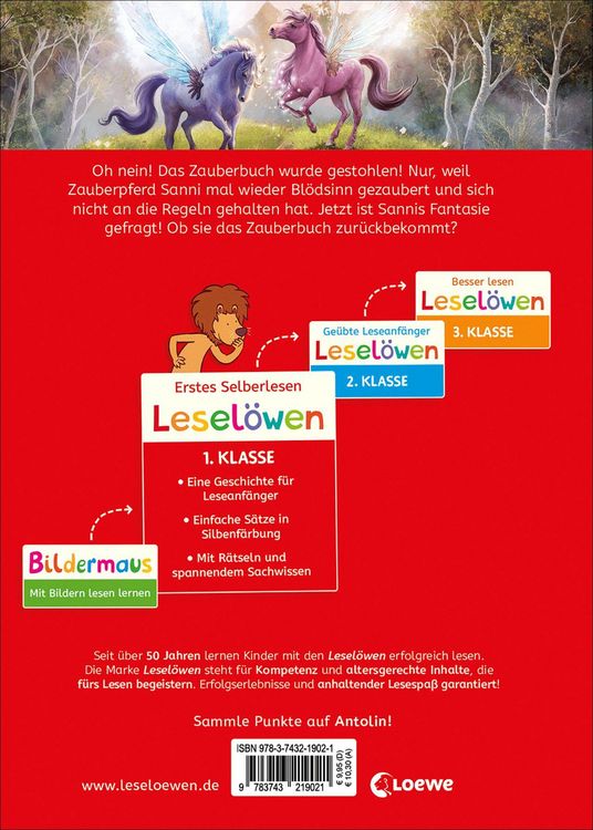 Produktbild: Lesel&ouml;wen 1. Klasse - Die Magie der Zauberpferde