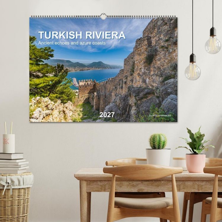 Produktbild: TURKISH RIVIERA Ancient echoes and azure coasts (Wall Calendar 2027 DIN A2 landscape), CALVENDO 12 Month Wall Calendar