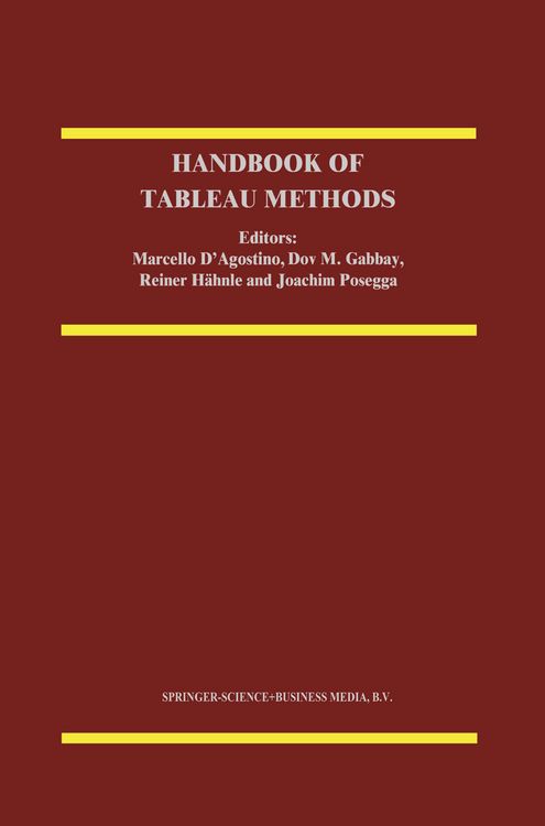 Produktbild: Handbook of Tableau Methods