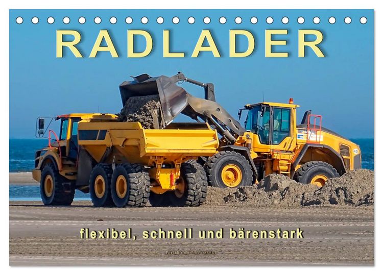 Produktbild: Radlader - flexibel, schnell und b&auml;renstark (Tischkalender 2026 DIN A5 quer), CALVENDO Monatskalender