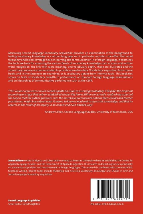 Produktbild: Measuring Second Language Vocabulary Acquisition