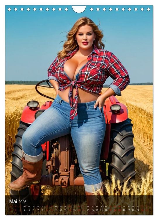 Produktbild: XXL Farm Girls (Wandkalender 2026 DIN A4 hoch), CALVENDO Monatskalender