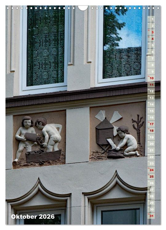 Produktbild: Fassadenk&uuml;nste (Wandkalender 2026 DIN A3 hoch), CALVENDO Monatskalender