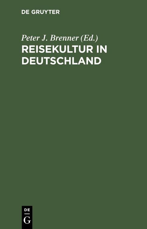 Produktbild: Reisekultur in Deutschland