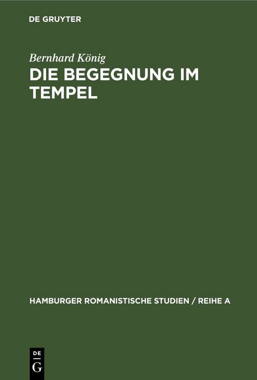 Produktbild: Die Begegnung im Tempel