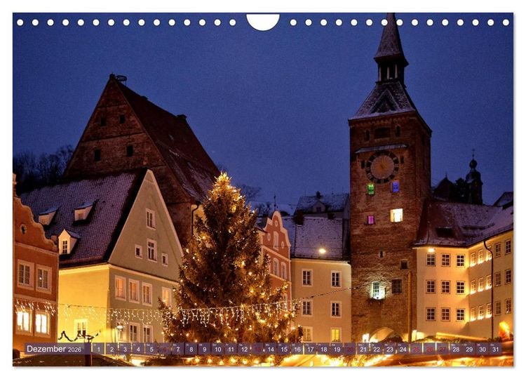 Produktbild: Landsberg am Lech - Die liebenswerte und romantische Stadt am Fluss (Wandkalender 2026 DIN A4 quer), CALVENDO Monatskalender