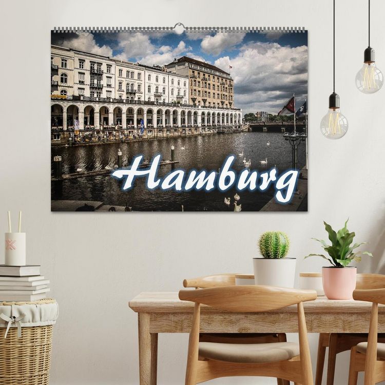 Produktbild: Hamburg (Wandkalender 2026 DIN A2 quer), CALVENDO Monatskalender