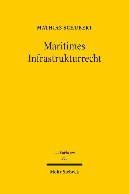 Produktbild: Maritimes Infrastrukturrecht