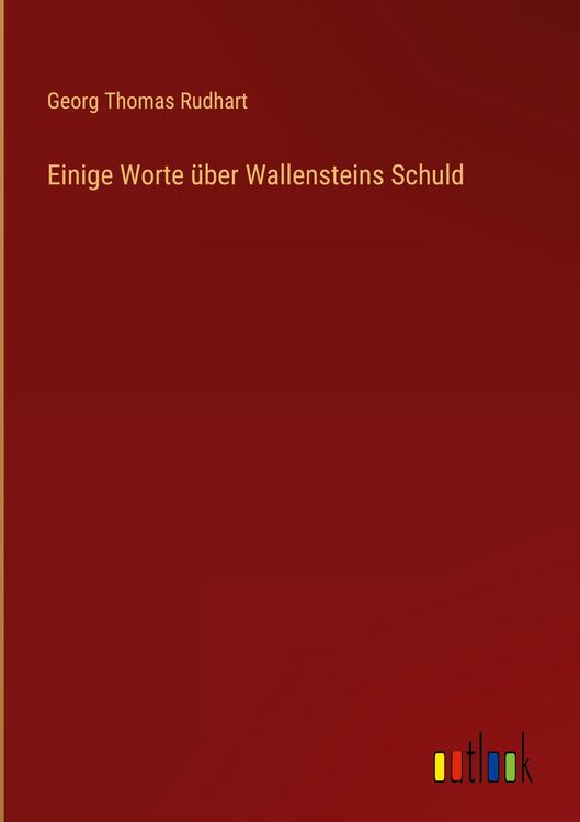 Produktbild: Einige Worte &uuml;ber Wallensteins Schuld