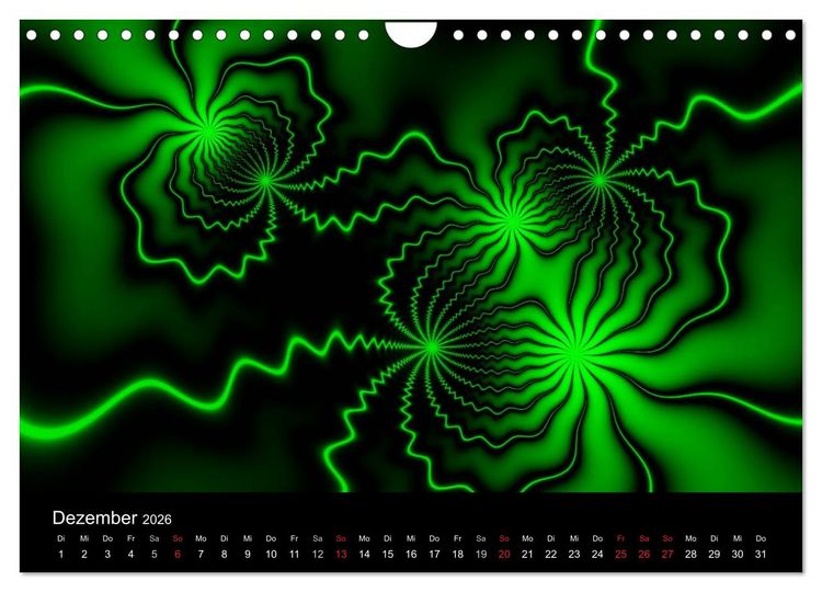 Produktbild: Neonfarben (Wandkalender 2026 DIN A4 quer), CALVENDO Monatskalender