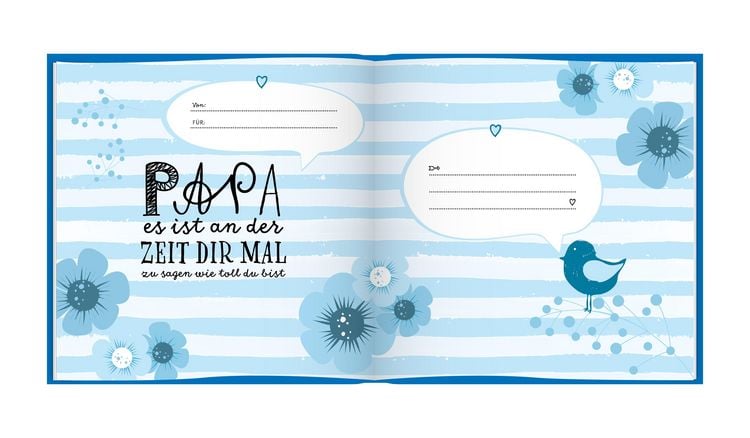 Produktbild: Das Erinnerungsbuch f&uuml;r den besten Papa der Welt. Ausf&uuml;llbuch zum Verschenken f&uuml;r den Papa zum Geburtstag, oder Vatertag. Liebevolle Geschenkidee f&uuml;r Papa von Tochter und Sohn. Geschenkbuch