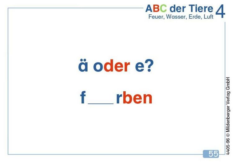 Produktbild: ABC der Tiere 4 &ndash; Wortkarten (Nachbezug)