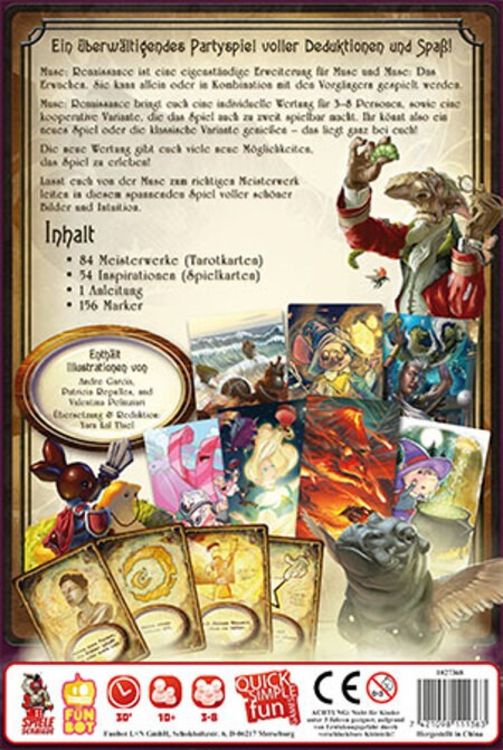 Produktbild: Funbot 1027368 - Muse, Renaissance, Partyspiel voller Deduktionen und Spa&szlig;!