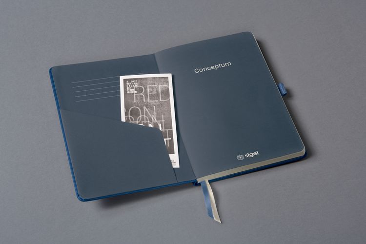 Produktbild: Notizb.Concep. HC A5 lin.blau