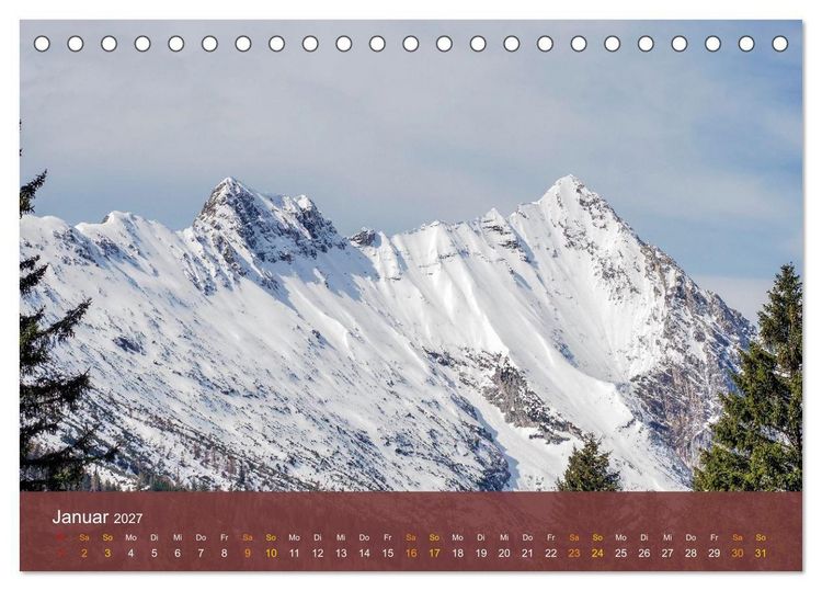 Produktbild: Leutasch - sch&ouml;ne Bergwelt (Tischkalender 2027 DIN A5 quer), CALVENDO Monatskalender