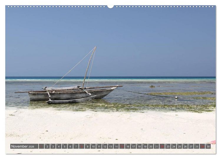 Produktbild: Sansibar (hochwertiger Premium Wandkalender 2026 DIN A2 quer), Kunstdruck in Hochglanz