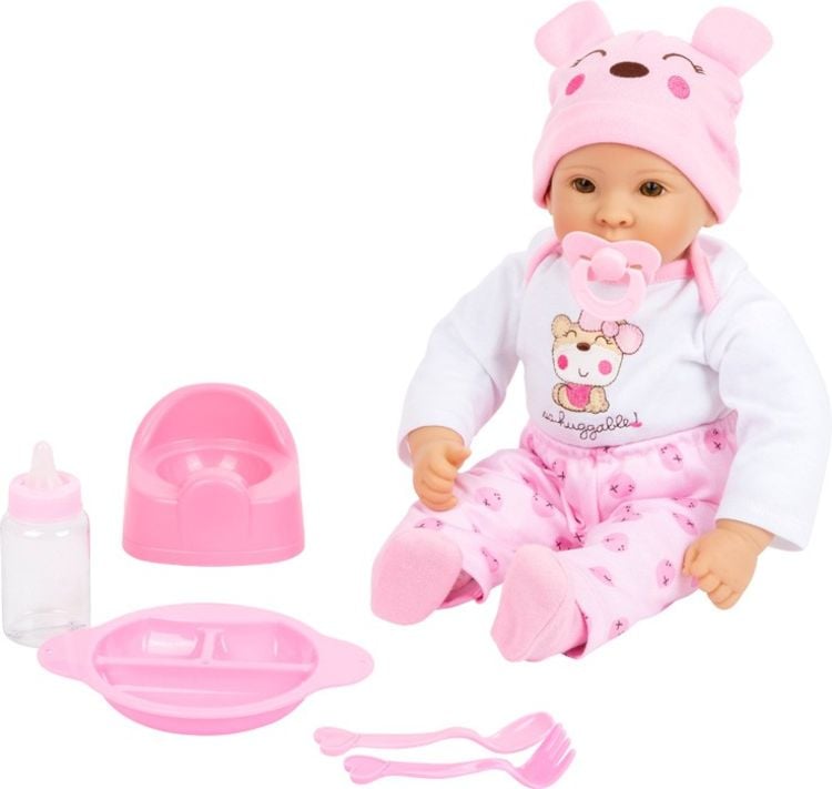 Produktbild: Small foot 11522 - Babypuppe Marie mit Zubehör, Weichkörper-Puppe, 42cm
