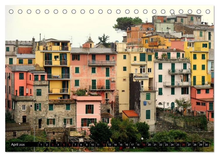 Produktbild: Cinque Terre (Tischkalender 2026 DIN A5 quer), CALVENDO Monatskalender
